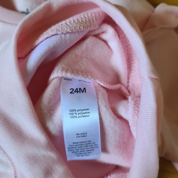 Carter's Child of Mine Llama and Hearts 2 PC Set Sweatshirt and Leggings, 24M - Picture 6 of 7